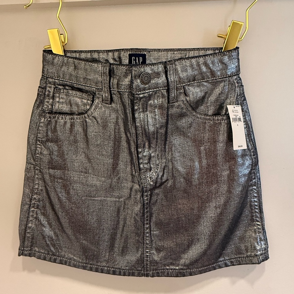 GAP Kids Shimmering Silver Skirt